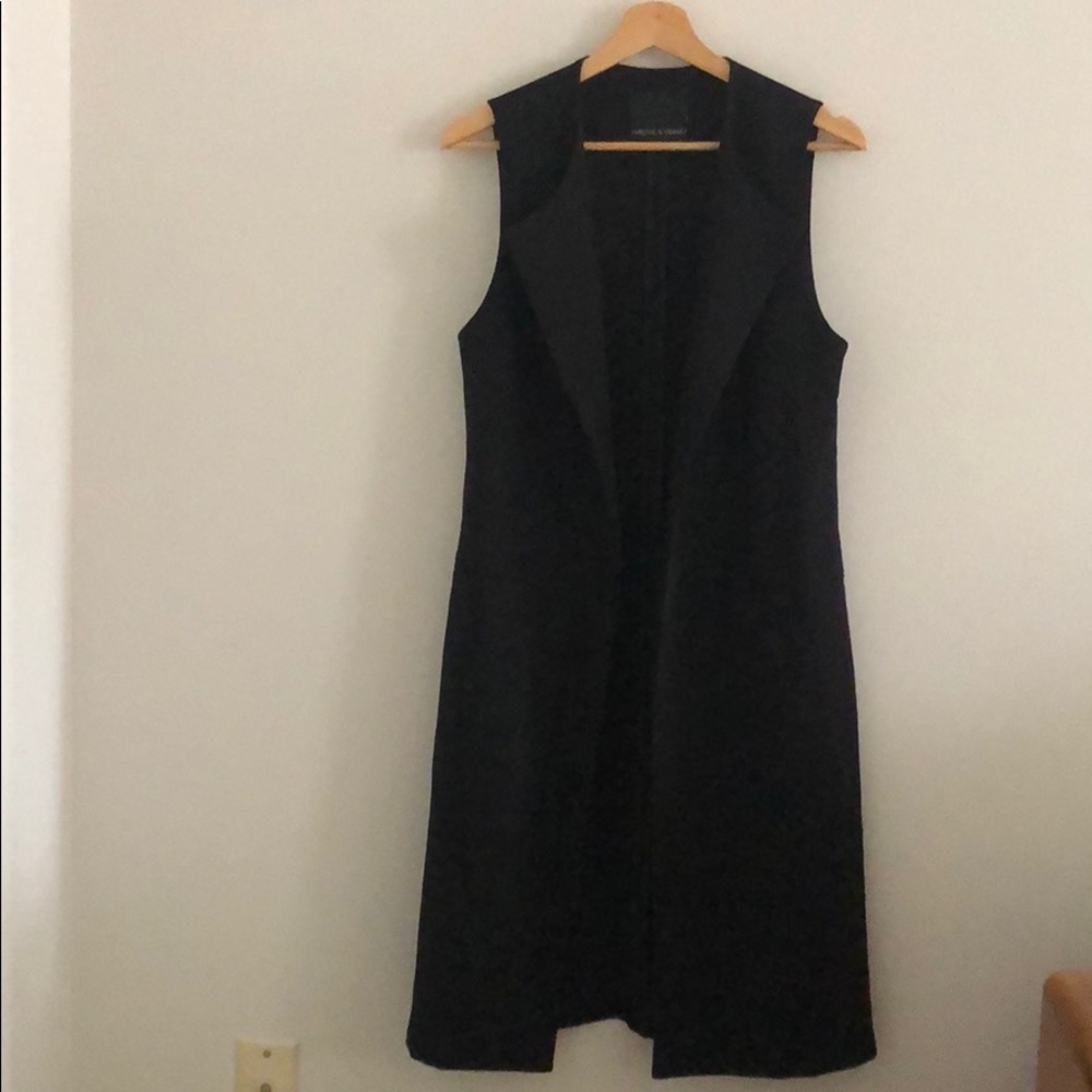 Harlowe & Graham Sleeveless Black Vest